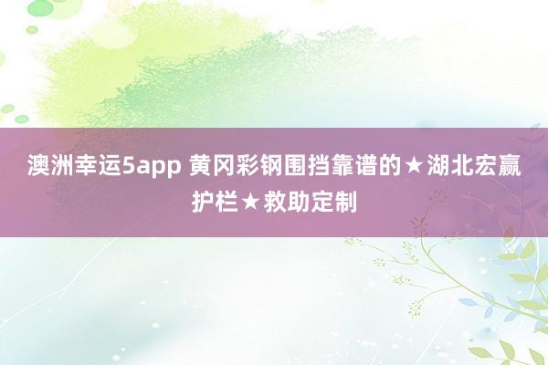 澳洲幸运5app 黄冈彩钢围挡靠谱的★湖北宏赢护栏★救助定制